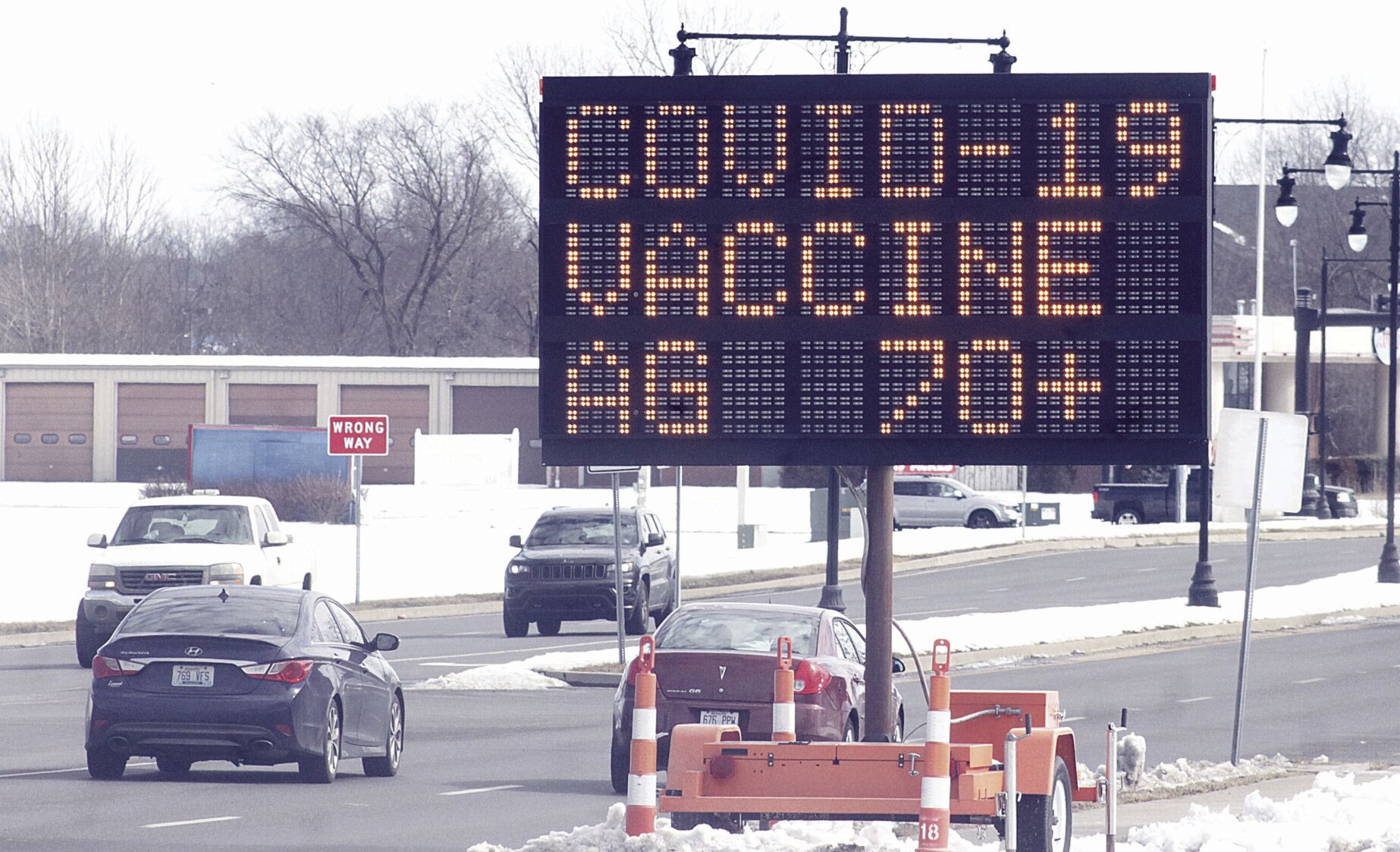 Vaccination site sign